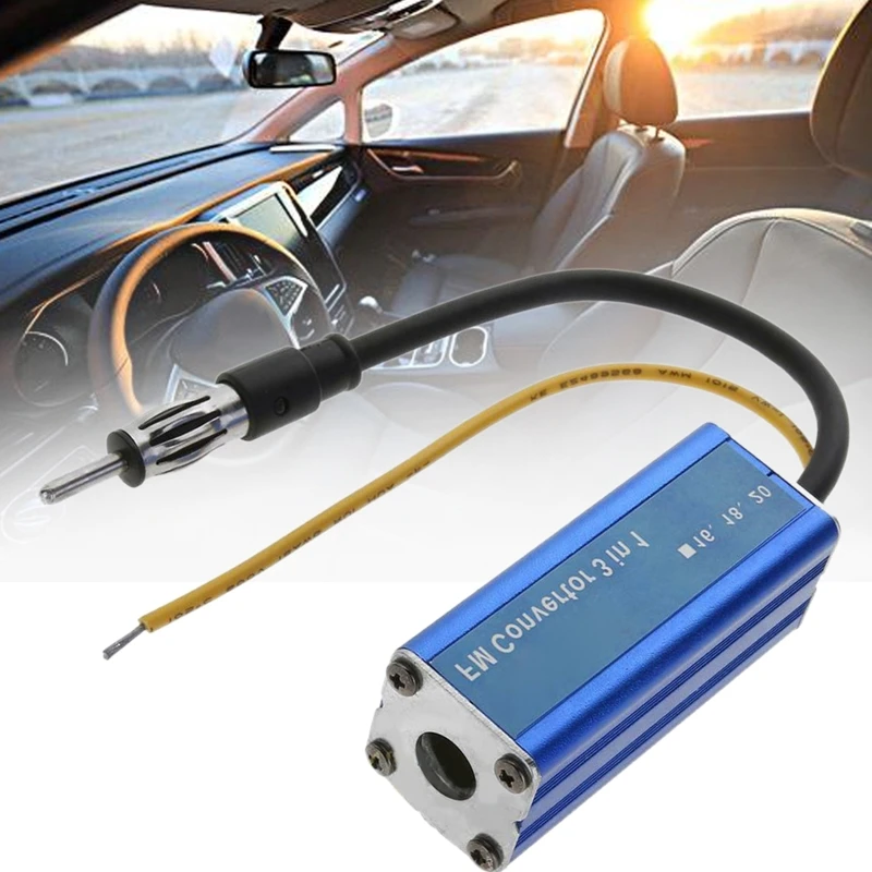 3 in 1 Car Frequency Changer Converter Antenna Radio FM Band Expander 76 90MHz For Sony-Panasonic Players