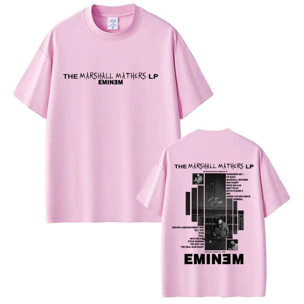 Rapper Eminem 2000 Album Graphic T-shirt Men Women Clothing Hip