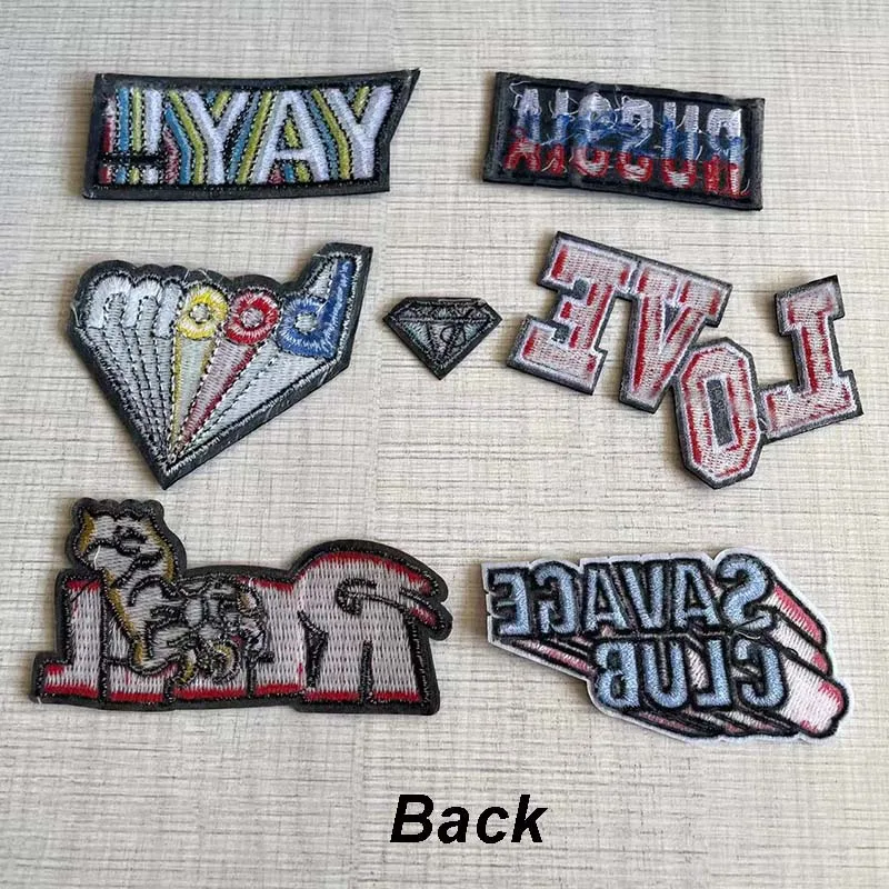 Colorful Iron On Letters Mixed Number Alphabet Patches English Name  Stickers Velvet Embroidery Appliques For Clothing Wholesale - Patches -  AliExpress