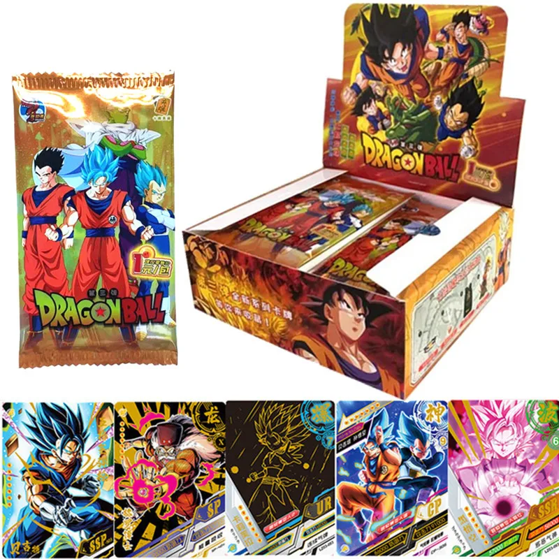 Dragon Ball Z Edition Anime Figures Hero Card Son Goku Super Saiyan Vegeta Iv Bronzing Barrage Flash Cards Game Collection Cards