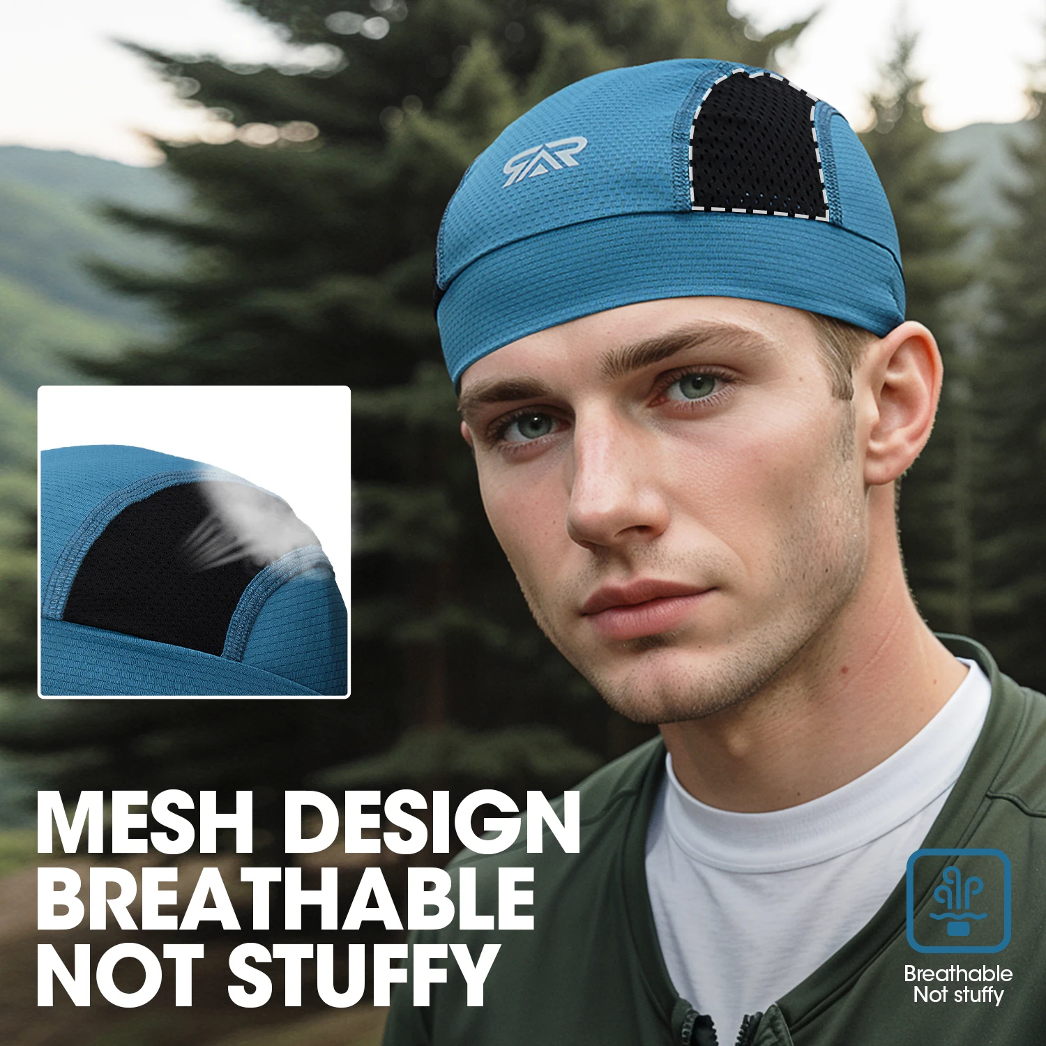 2/3pcs Breathable Skull Cap - Breathable Swallowtail Riding Hat Sweat Wicking Cap-Men and Women Helmets Liner Motorcycle Sports 5