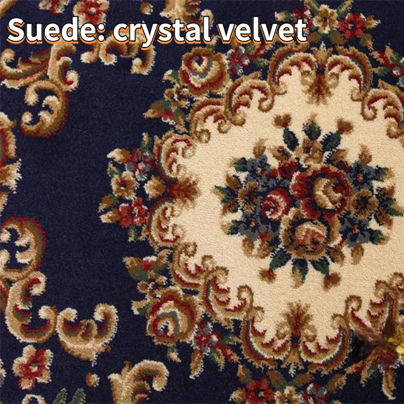 Round Short Pile European Carpets for Living Room Decoration Rugs for Bedroom Decor Carpet Non-slip Area Rug Thicken Floor Mats 5