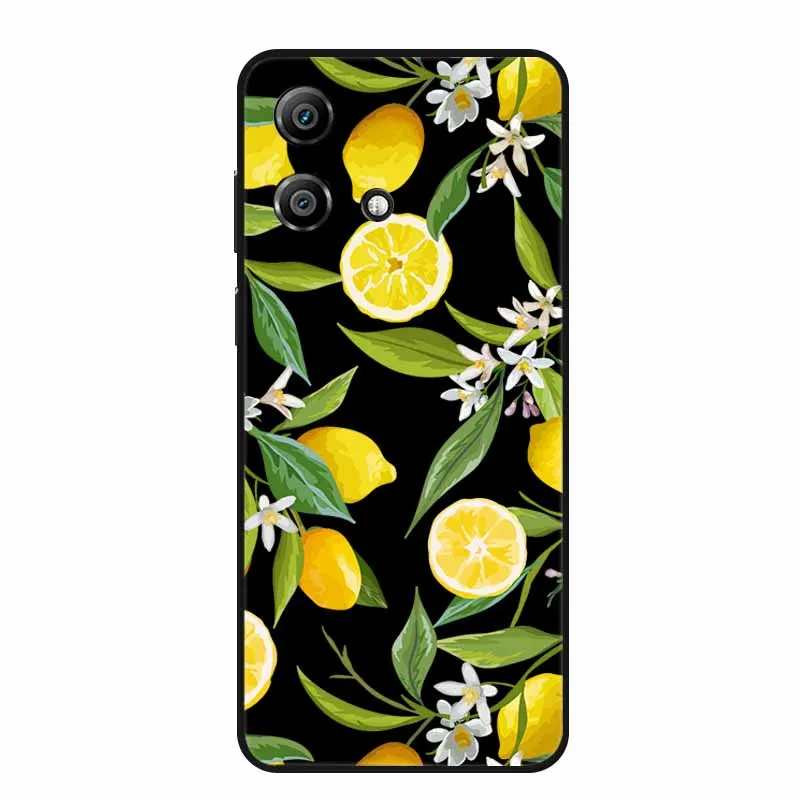 Charming Cartoon Cat Black Silicone Soft Phone Case