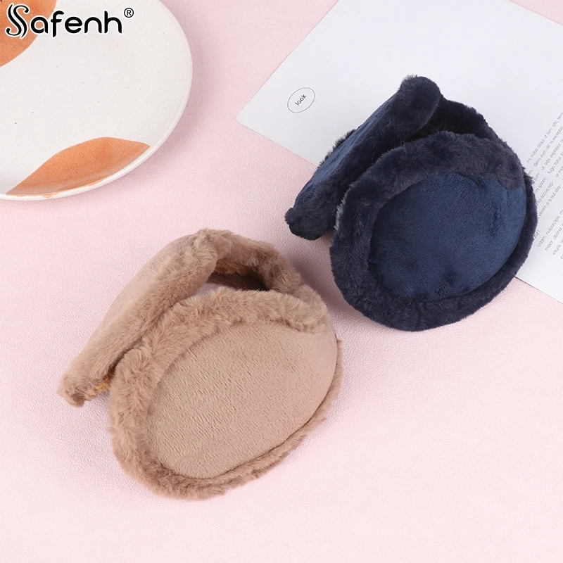 Soft Windproof Earmuffs Men Women's Ear Warm Protector Thicken Plush Winter Warm Fleece Earmuff Outdoor Cycling Warmer Ear Muffs images - 6