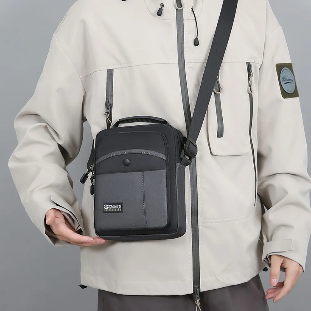 

Outdoor Men's Waist Bag Simple Military Waterproof Shoulder Bag Camping Mobile Phone Pouch Waist Pack