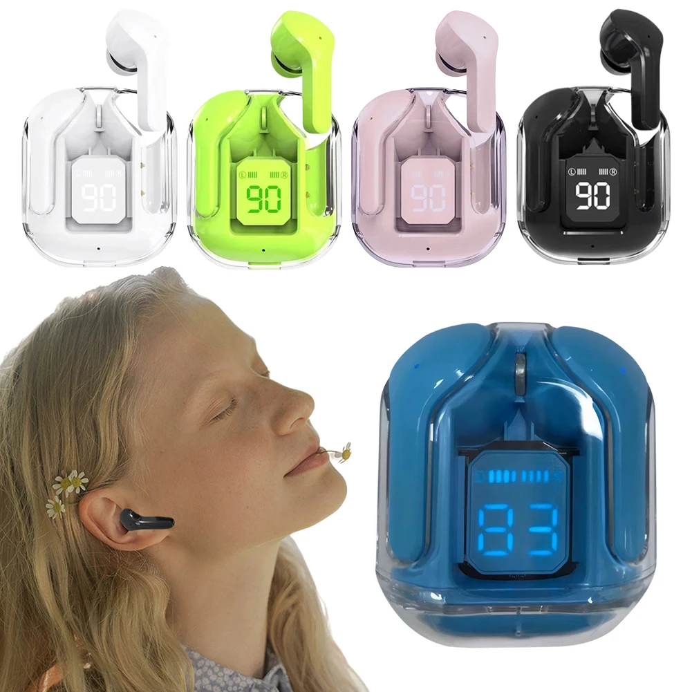 Description Picture 6 of itemWireless Earbuds Bluetooth Headset Transparent Headphones LED Digital Display HiFi Stereo Sound Earphones for All Smartphones
