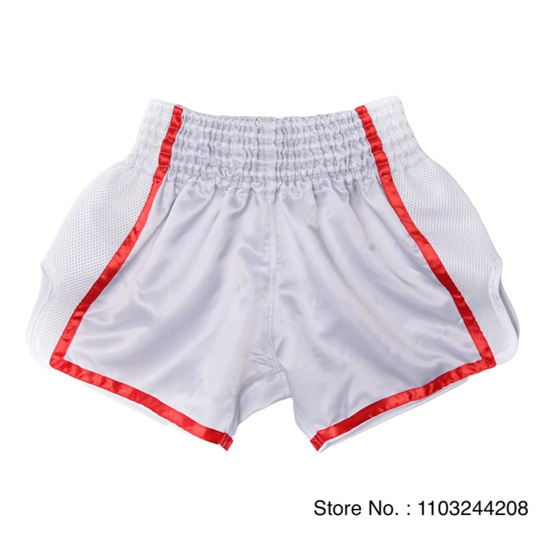 Muay Thai Shorts No Logo Boxing Shorts Mens Womens Kids Grappling Kickboxing Cage Fighting Shorts Plain Martial Arts Clothing