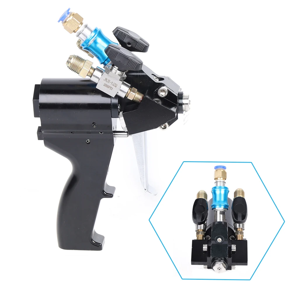 p2 air purge pu foam insulation spray gun for polyurea spray pistol 35Mpa Pneumatic P2 Polyurethane PU Foam Spray Gun W/ Air Self Cleaning Air Purge Spray Gun