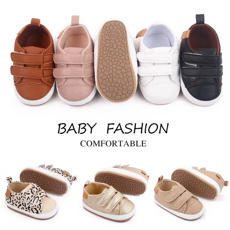 Baby Casual Sneaker Spring and Autumn Soft PU and TPR Sole Anti-slip High Quality Hot Selling 2023 New Fashion for Toddler 0-12M