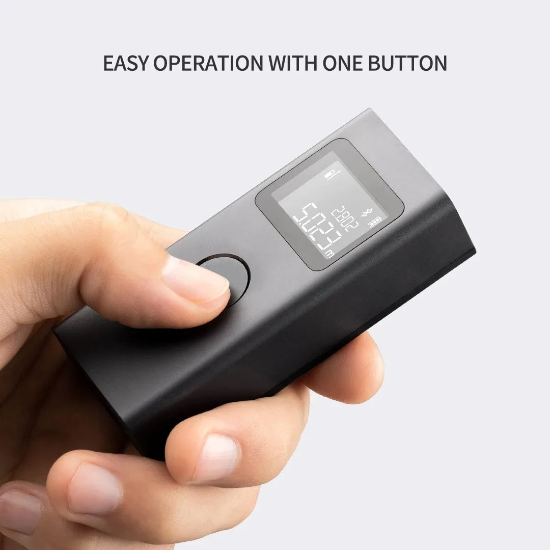 Tape Measure Laser Rangefinder Distance Meter Laser Tape Measure Digital Tape Measure Mijia Smart Laser Rangefinder 3mm High Precision 40m Laser Ranging Type-C Charging With Mijia APP Real Scene Measurement