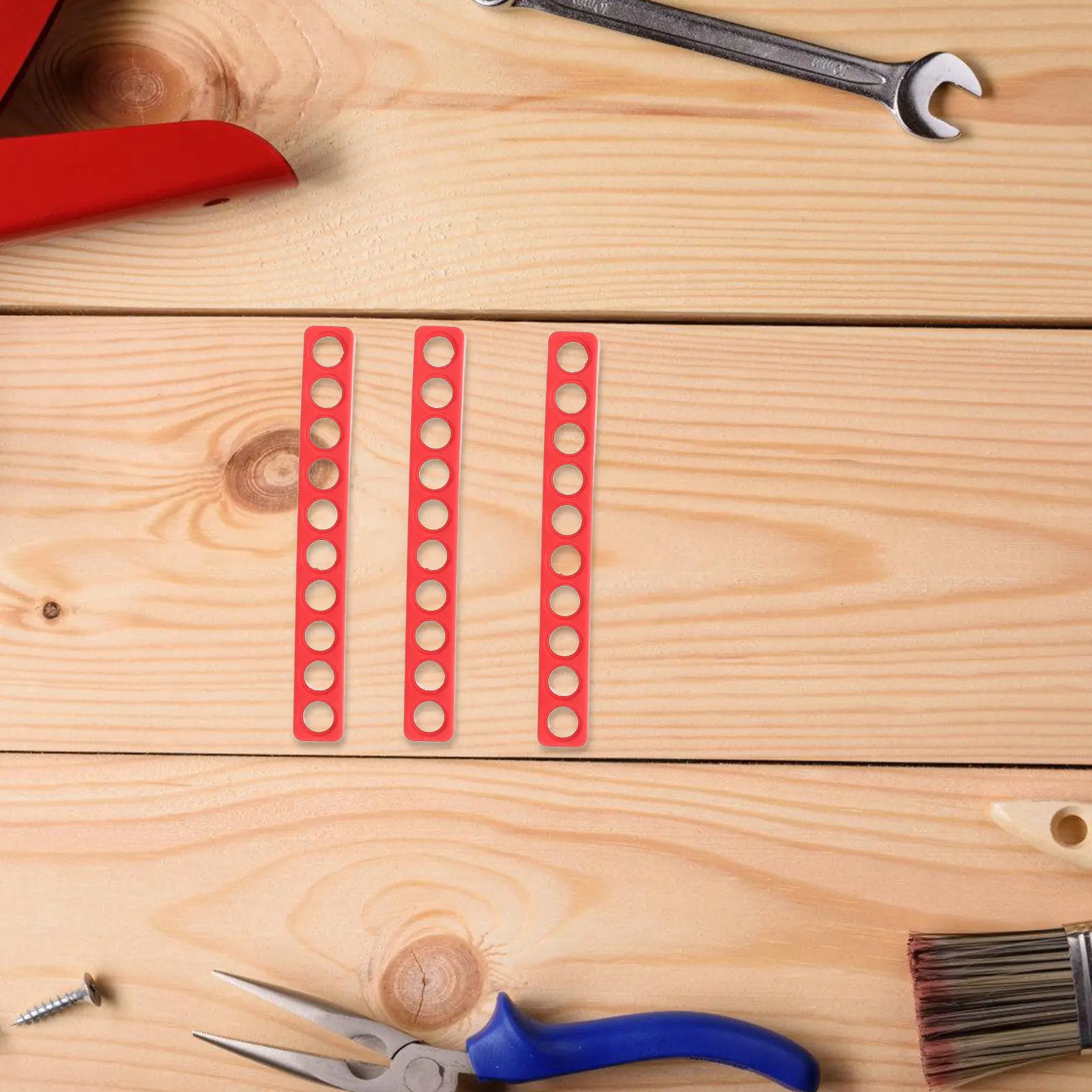 6개의 스크류드라이버 비트 홀더 정리함, 플라스틱 비트 보관 케이스, 공구 비트용, 가정 작업장용 드릴 케이스