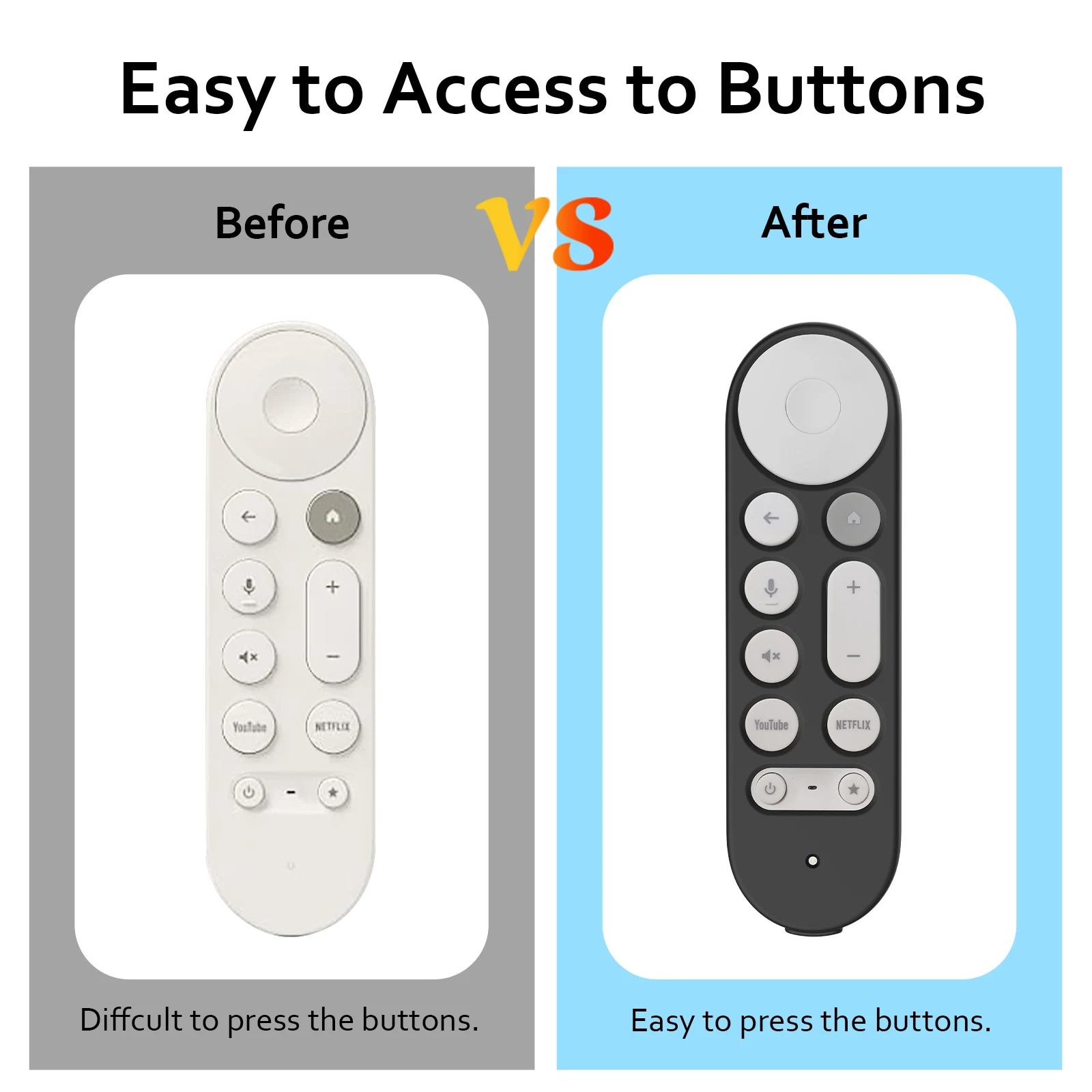 Case for Google TV Streamer 4K Remote, Protective Cover for Google Remote GY3LE, Silicone Case