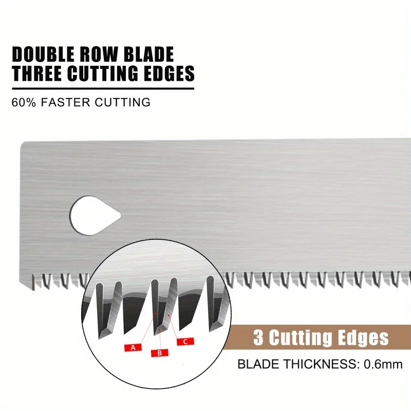 Hand Flush Cut Saw Wooden Handle Flat Accurate Woodworking Trim Tool for Garden Pruning Carpentry Decoration Household Saw 4