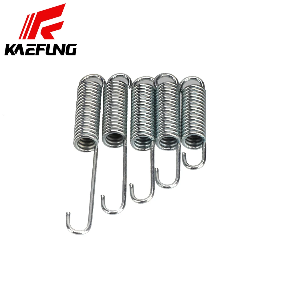 Motorcycle Kickstand Spring Replacement – Durable Silver Metal Stand Return Accessory