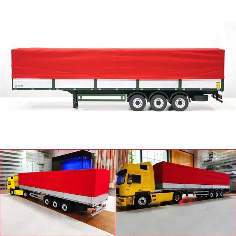 

Tow Fence Semi-hanging Metal Tarpaulin All-aluminum Upgrade Kit for 1/14 Tamiya RC Truck Trailer Tipper Scania MAN Car Diy Parts