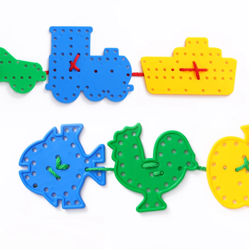 Threading Board For Toddler Kids Puzzle Montessori Educational Toys Classroom Prizes Kinder Spiele монтессори игрушки 4