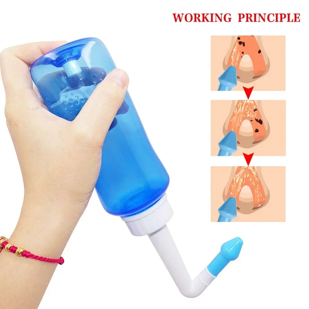 Nasal Irrigator Adults Baby Neti Pot Nasal Wash Cleaner Nose Sinusite Treatment Bottle Avoid Allergic Rhinitis Nose Cleaning