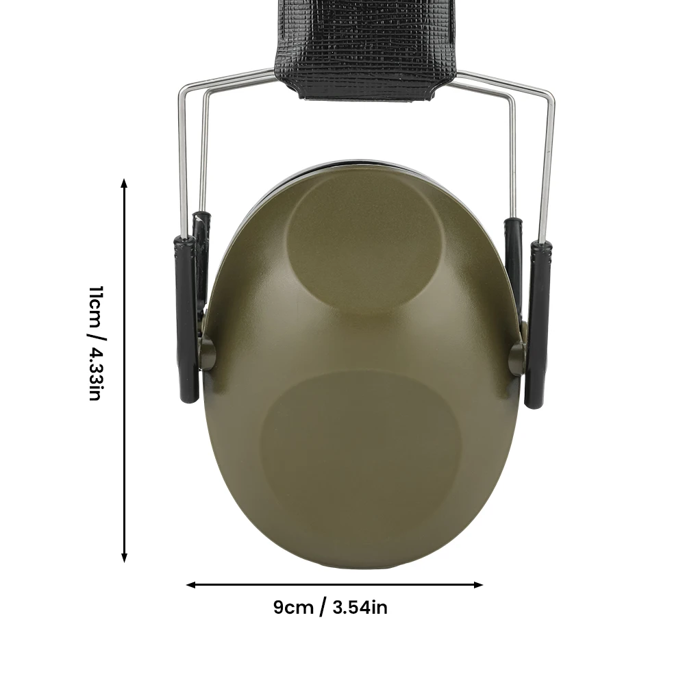 Casque antibruit pliable 21dB réduction bruit - Vert/Noir