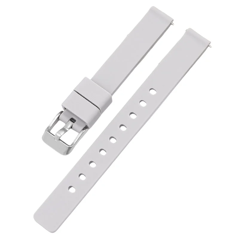 Silicone Sport Watch Strap - 12mm Waterproof Soft Replacement Wristband