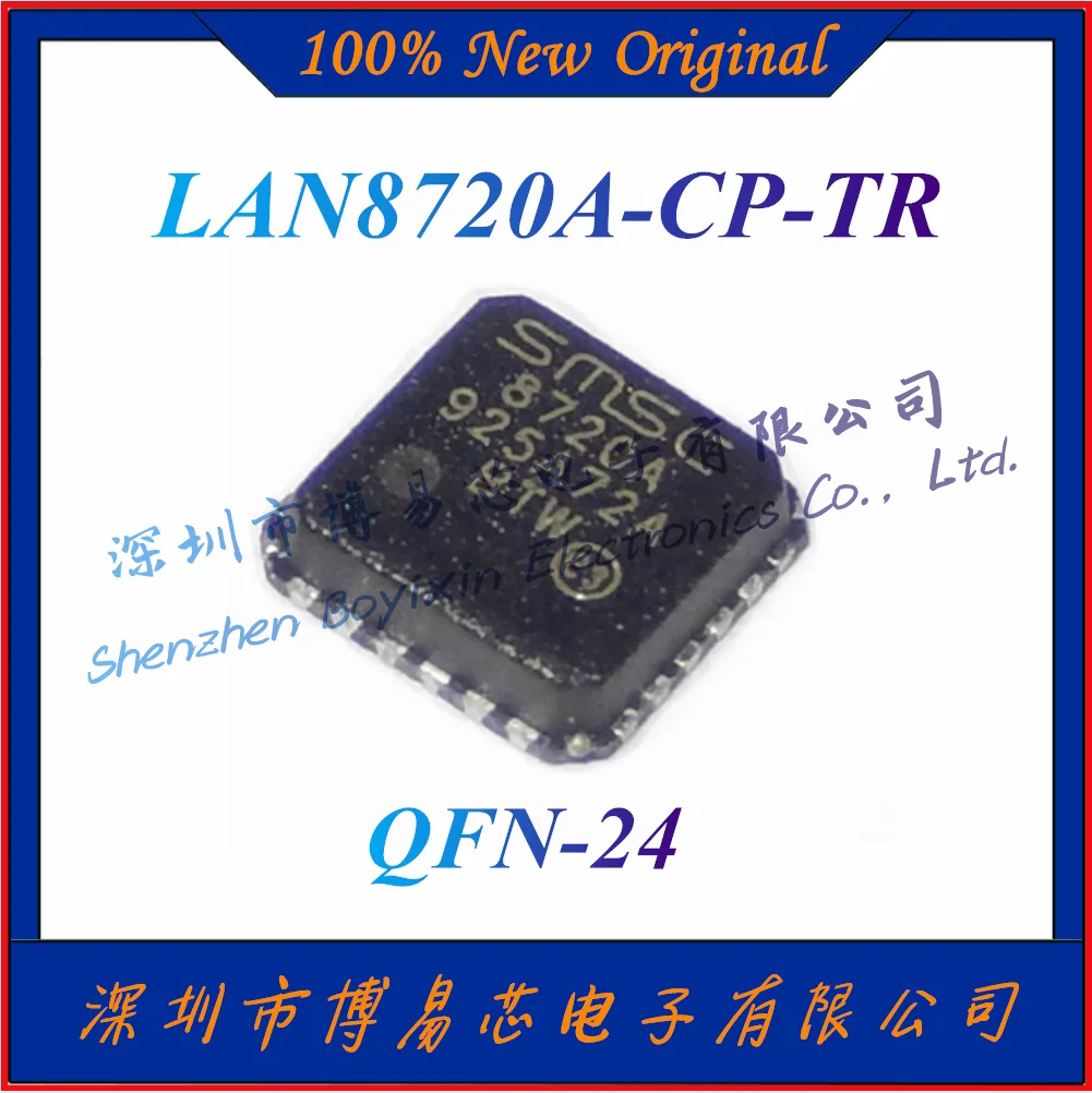 

NEW LAN8720A-CP-TR Original Authentic Ethernet Transceiver Chip QFN-24