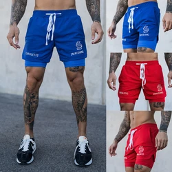 Summer New Sports Fitness Men's Shorts Quick-Drying Breathable Stretch Shorts Gym Running Training Shorts Casual Beach Pants