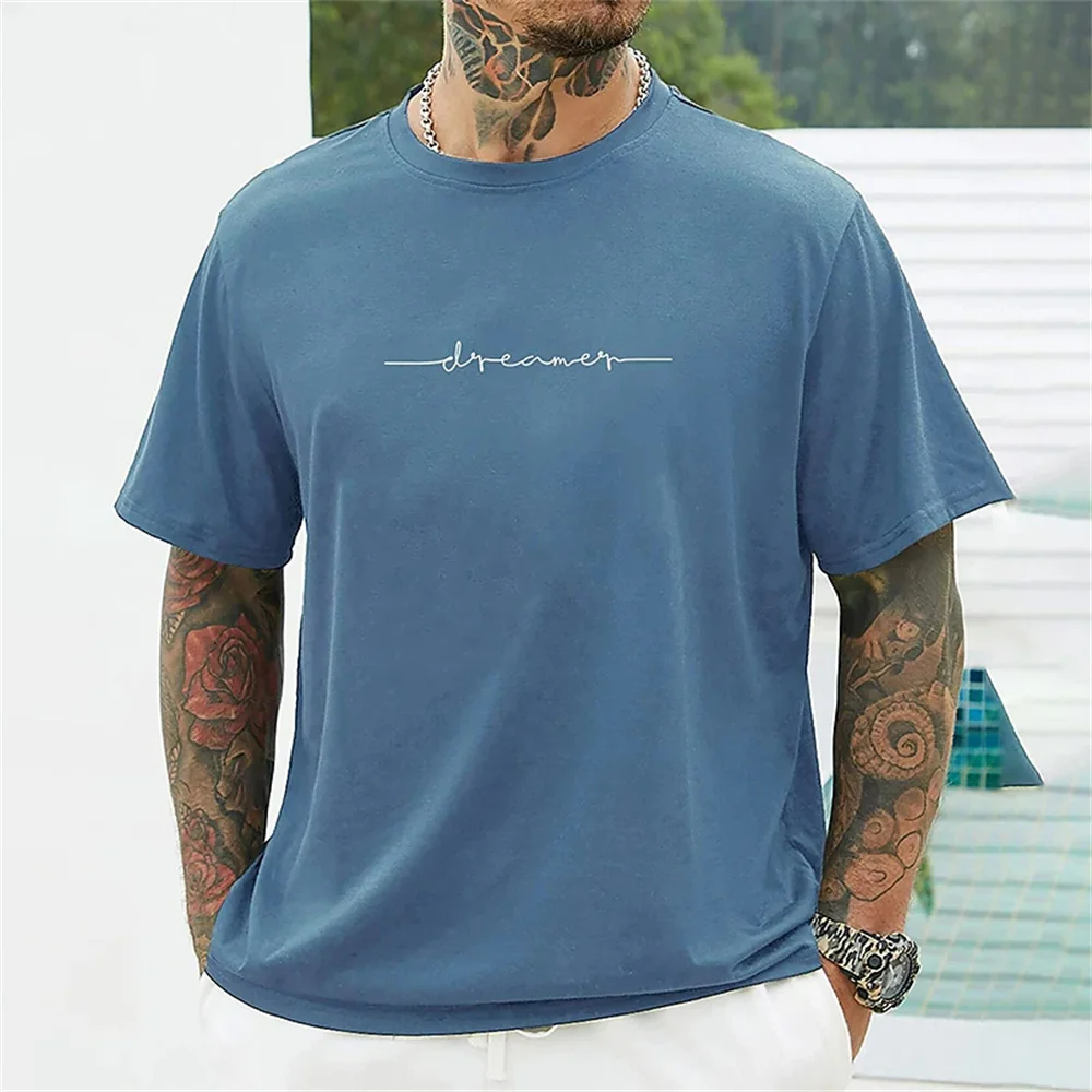 Simple Summer Men's T-shirt High-quality Men's Top Everyday