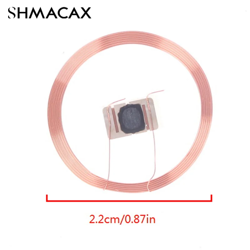 5pcs 21.6mm 13.56MHZ UID IC Card ID Rewritable Changeable Chip Keyfob RFID Self-adhesive coil