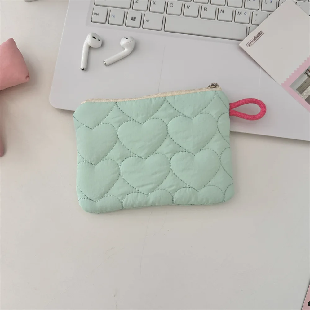 Quilted hygiene Bag Candy colored storage bag Mini portable menstrual pad purse