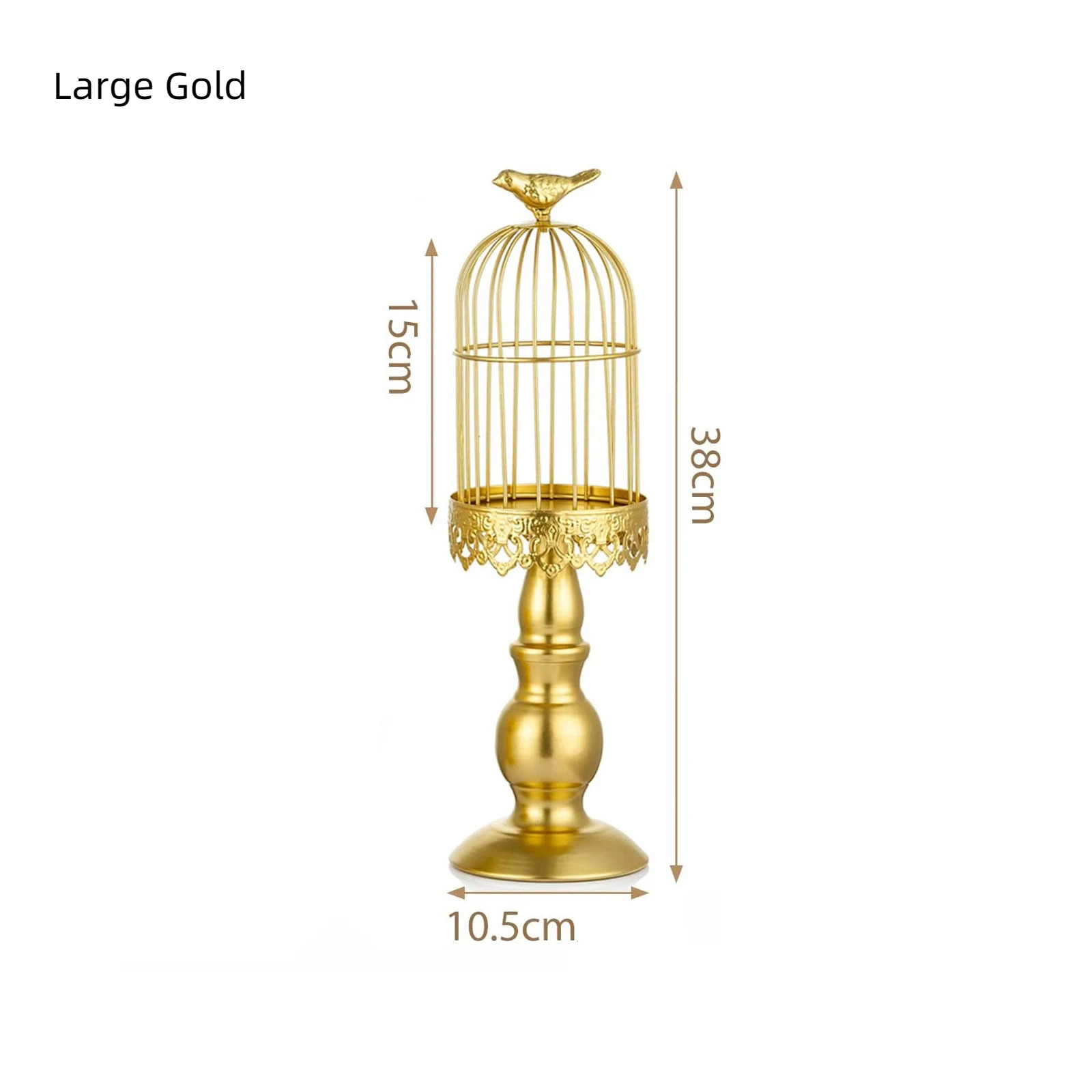 

Metal Bird Cage Candle Holder Chic Lantern Decorative Candlestick Table Decorations for Party Wedding Banquet Room Decor