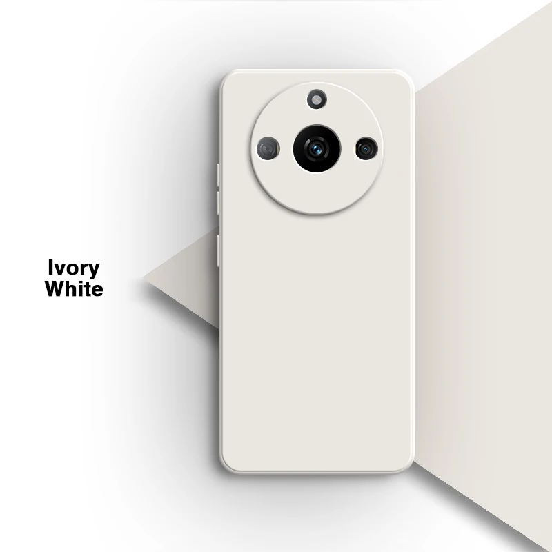 Original Simple Lens Protection Liquid Silicone Phone Case – Soft Back Cover Shell