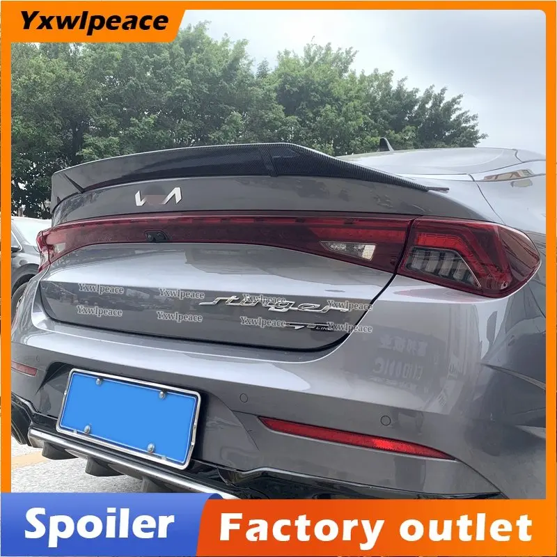 For Kia Optima K5 GT 2020 2021 K5 DL3 Spoiler ABS Gloosy Black/ Carbon