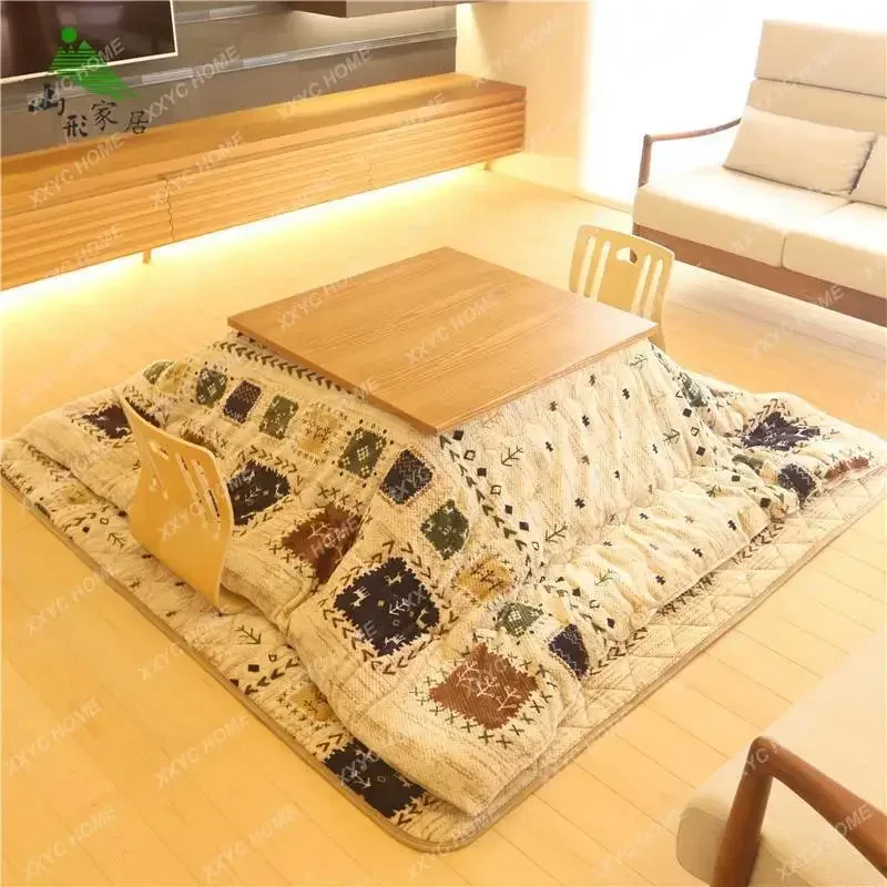 Pieghevole Stoccaggio Riscaldamento Caldo Tatami Trapunta Stufa Tè Tavolino Kotatsu Muslimatex Mobili Soggiorno