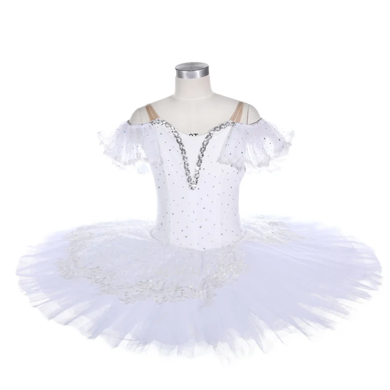 

Professional High Quality Performance Competition Wear Classical Ballet Costume Kids Girls White Ballet Tutu