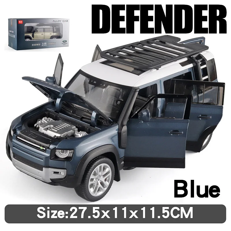 1:18 Land Rover Defender 110 Diecast Model Car Toy