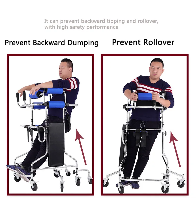 High Quality Adult Walker & Rollator Elderly Disabled Walking Training Aid for Rehabilitation Standing Support 6