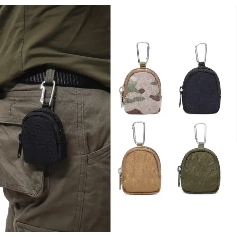 MiniBag Porta Oggetti e monete, colori maschili per viaggio, cuffie-monete-chiavi (8cm)