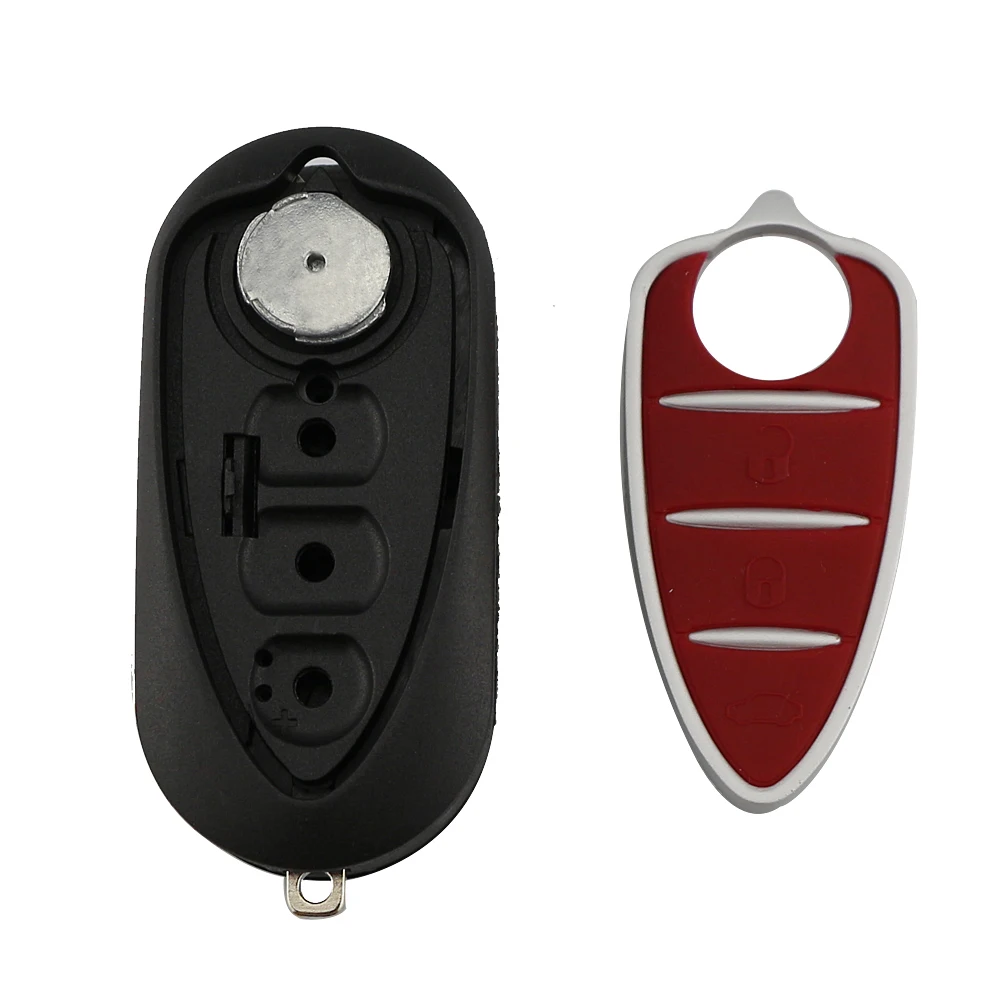 YIQIXIN 3 Tasten Flip Ersatz Fob Fall Abdeckung Für Alfa Romeo Mito Giulietta 159 GTA 147 156 166 Klapp Fernbedienung Auto Schlüssel Shell – Detail 7