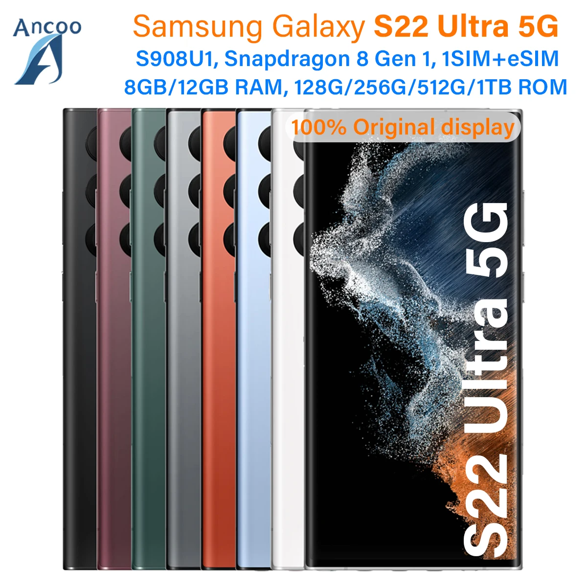 Samsung Galaxy S22 Ultra 5g S908u1 128gb 256gb 512gb 1tb Rom Snapdragon8 Gen 1 Octa Core.jpg Samsung Galaxy S22 Ultra 5g S908u1 128gb 256gb 512gb 1tb Rom Snapdragon8 Gen 1 Octa Core.jpg
