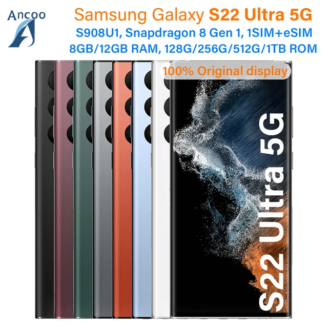 Samsung Galaxy S22 Ultra 5g S908u1 128gb 256gb 512gb 1tb Rom Snapdragon8 Gen 1 Octa Core.jpg