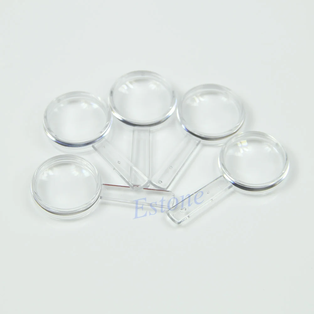 

5 pcs Plastic Handheld Mini Magnifier Aid Kids Reading Toy 5X Lens
