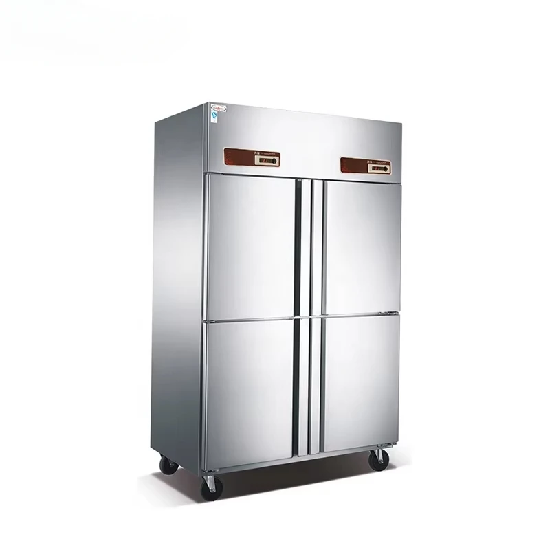 Commercial mobile electric food 4-door kitchen freezer, electric food cabinet GD-4 kitchen refrigerator