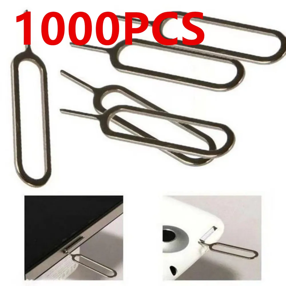1000PCS/Lot Sim Card Tray Remover Eject Ejector Pin Key Open Tool For