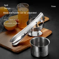 Masher Ricer Press Mashed Potatoes Stainless Steel Crushing Puree Fruit Vegetable SqueezerJuicer Press Maker Kitchen Tools 4