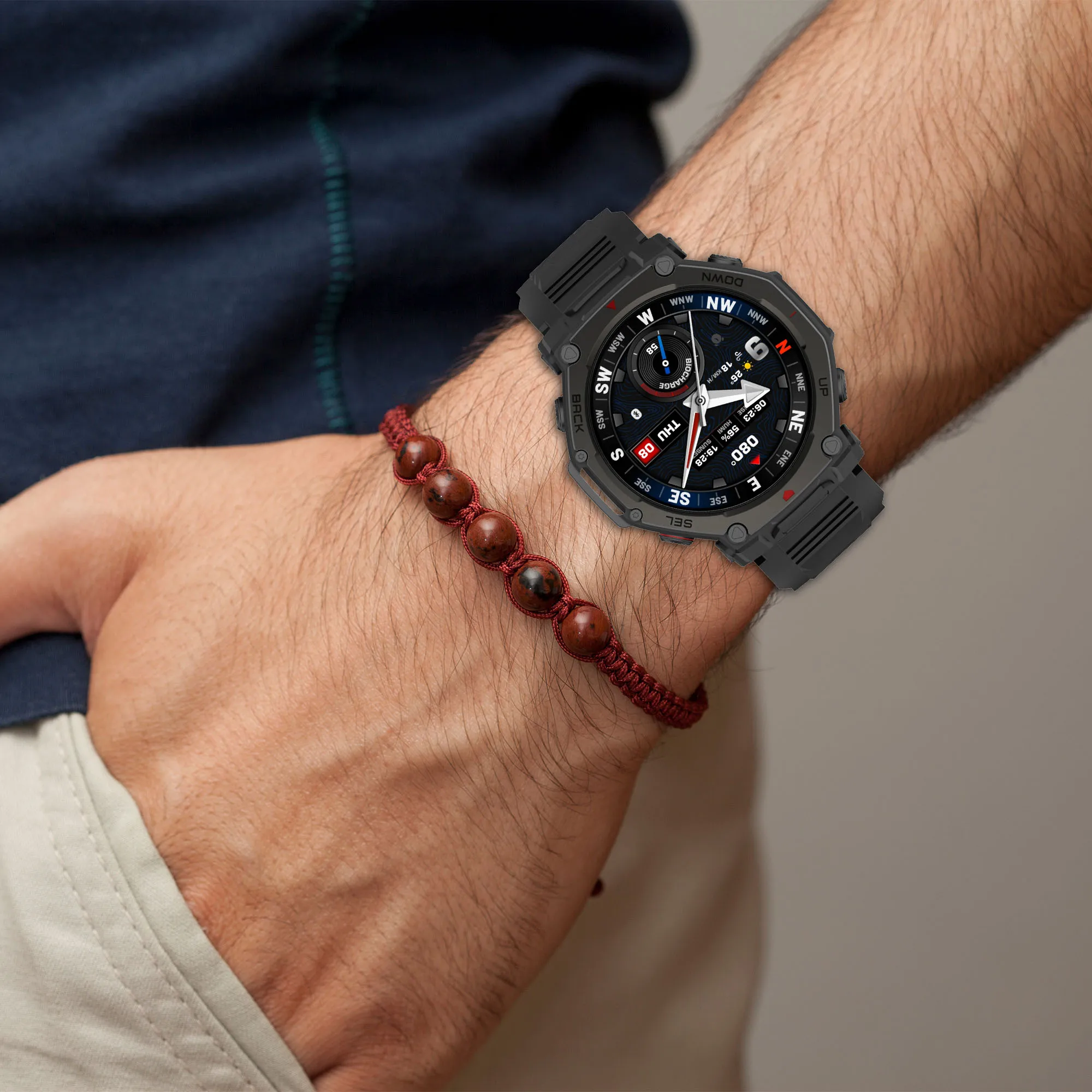 Silicone Replacement Strap for 48mm Watch - Unisex Band Accessory