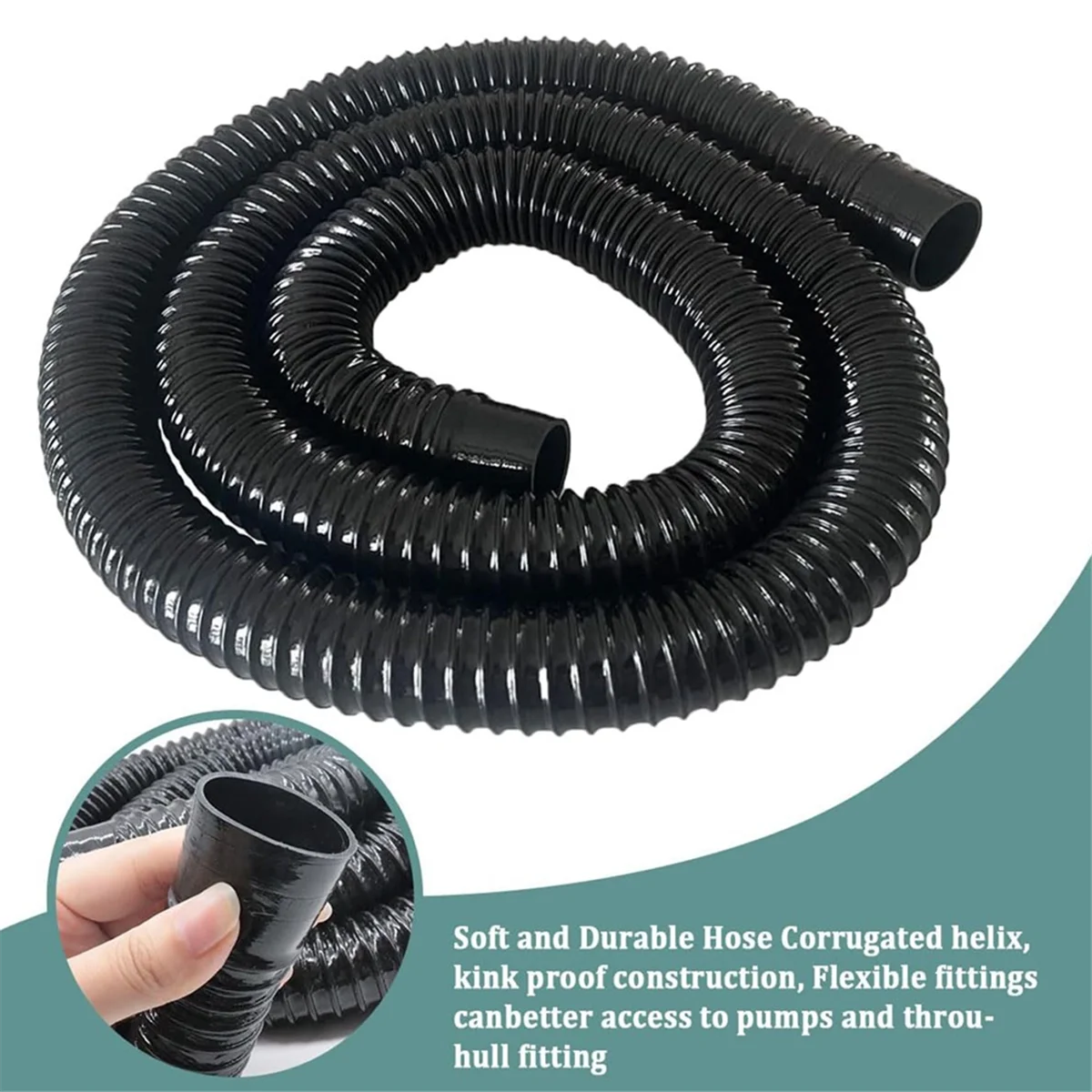 BAAU 1-1/8-Inch Bilge Pump Hose Dia Plumbing Kit,Bilge Pump Installation Kit , Drain Outlet Replacement Hardware