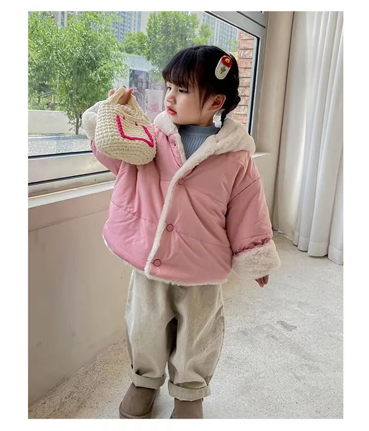 DPTALR Manteau En Duvet Épais Et Chaud Pour Enfants Hiver à Capuche Long Garçons Filles Vestes En Coton Vêtements Pour Enfants