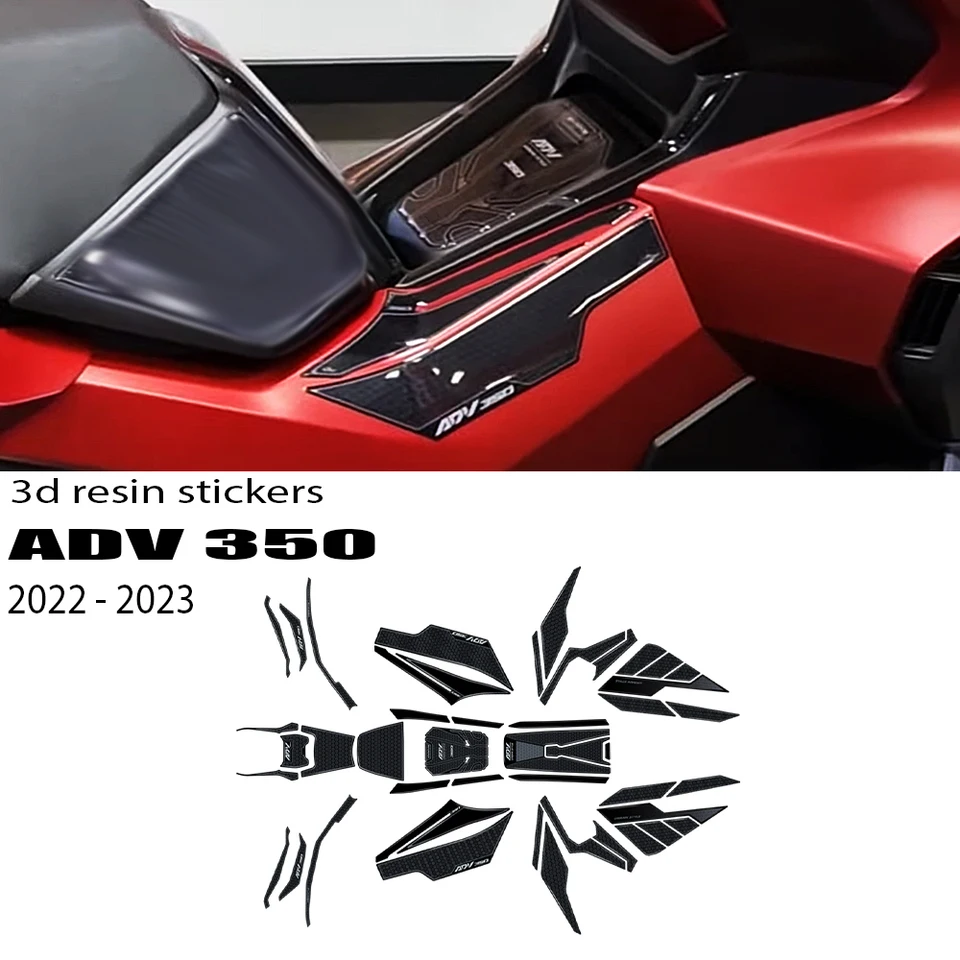 Stickers 3D Protections De Carénage Compatibles Avec Honda ADV350 2022-2023