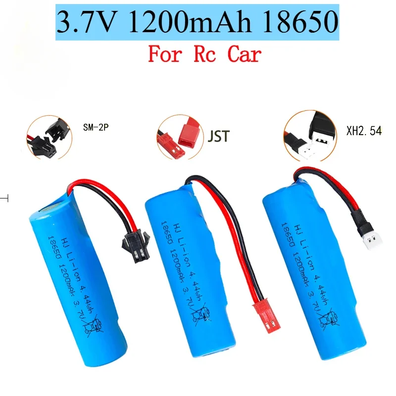 Batterie Li-ion 18650 3.7V avec connecteurs XH2.54/JST/SM pour RC