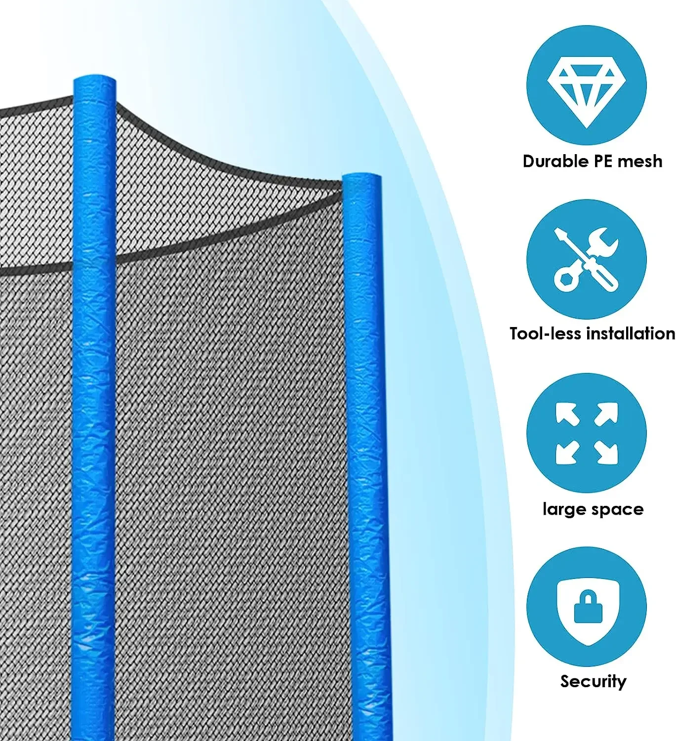 Tectake Trampolino con rete di protezione - 427 cm | Leroy Merlin