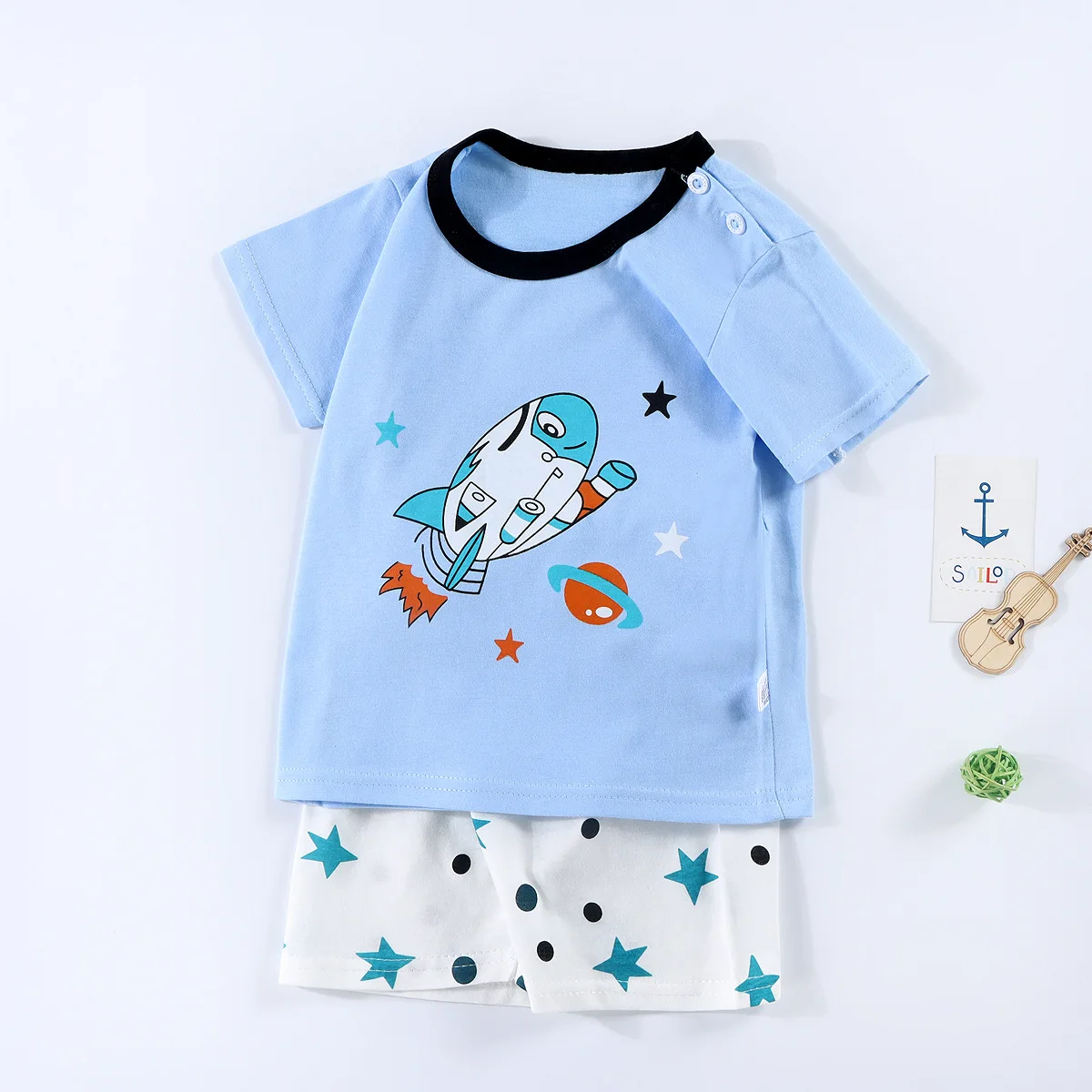 Disney Fashion Children's Day Clothes Set Casual Cartoon Printed T-shirts+pants Baby Girls Boy Tracksuit Infant Toddler Outfits baby dress and set Baby Clothing Set